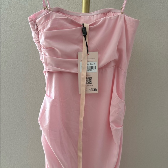 Oh Polly! Aveline Draped Floral-Appliqué Maxi Dress in Blush - Picture 6 of 12